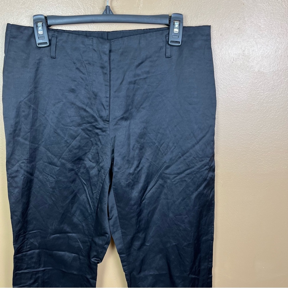 Dries Van Noten Black Linen Blend Pants